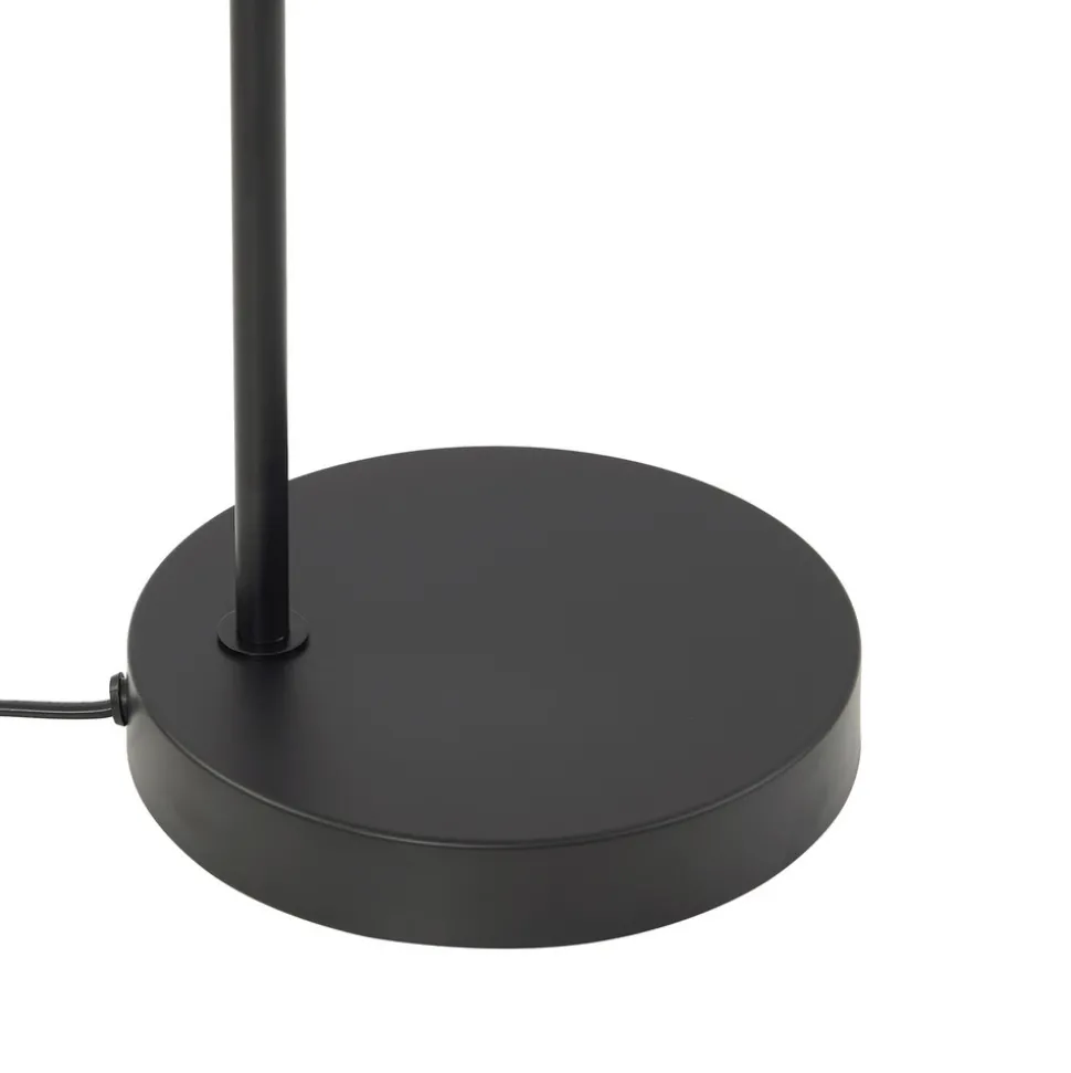 Lindby gulvlampe Kaida, svart, metall