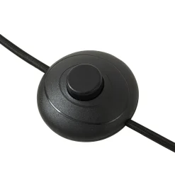 Lindby gulvlampe Lelia, ravfarget, glass, metall, 150 cm