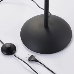 Lindby gulvlampe Lilly, svart, metall, 170 cm, E14