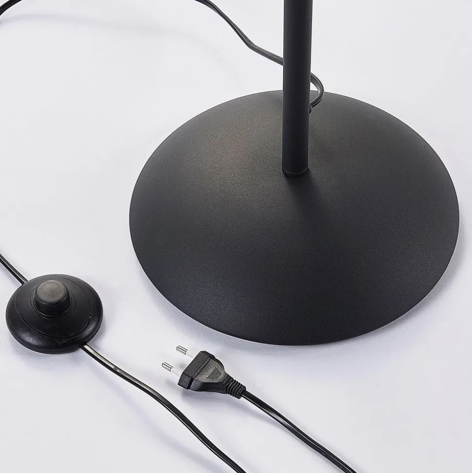 Lindby gulvlampe Lilly, svart, metall, 170 cm, E14