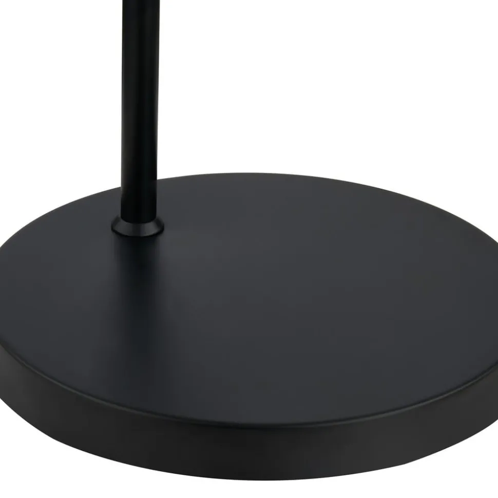 Lindby gulvlampe Nimbora, 150 cm, svart, glass, metall