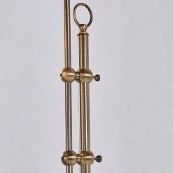 Lindby gulvlampe Otis, antikk messing, glass, 170 cm, E27