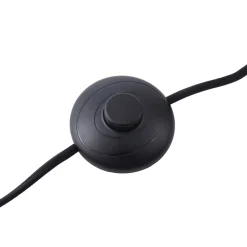 Lindby gulvlampe Ovelia, oransje/svart, metall, E27