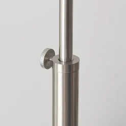 Lindby gulvlampe Railyn, hvit, stoff, 200 cm, E27