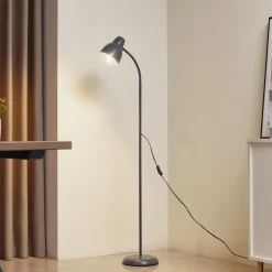 Lindby gulvlampe Tebbi, blå, metall, høyde 150 cm