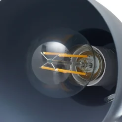 Lindby gulvlampe Tebbi, blå, metall, høyde 150 cm