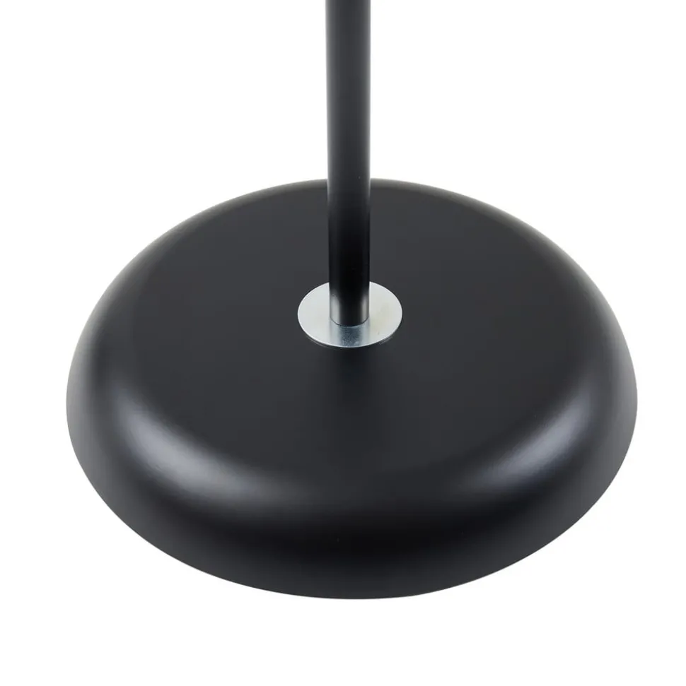 Lindby gulvlampe Tebbi, svart, metall, høyde 150 cm