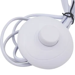 Lindby gulvlampe Tonka, beige, metall/marmor, 180 cm, E27