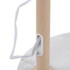 Lindby gulvlampe Tonka, beige, metall/marmor, 180 cm, E27