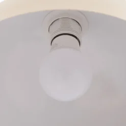 Lindby gulvlampe Tonka, beige, metall/marmor, 180 cm, E27