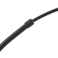 Lindby gulvlampe Tonka, svart/gull, metall, Ø 25 cm