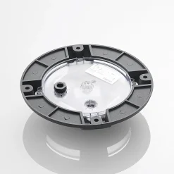 Lindby gulv-spotlight med LED Cormac, 4 lyskilder, Ø 21 cm, IP67