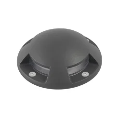 Lindby gulv-spotlight med LED Huban, 15 cm, 4 lyskilder, antrasitt