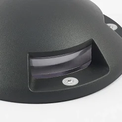 Lindby gulv-spotlight med LED Huban, 15 cm, 4 lyskilder, antrasitt