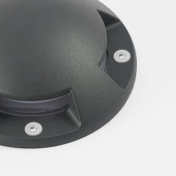 Lindby gulv-spotlight med LED Huban, 15 cm, 4 lyskilder, antrasitt