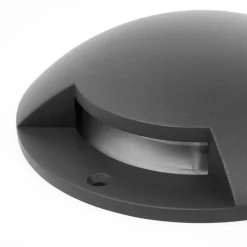 Lindby gulv-spotlight med LED Cormac, 1 lyskilde, Ø 21 cm, IP67