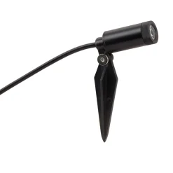 Lindby Heath LED-lampe med jordspyd, 4 stk, svart