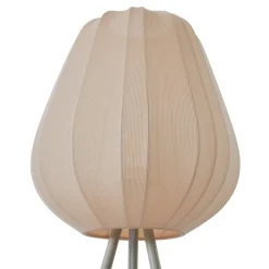 Lindby Helin gulvlampe, beige, tekstil, stativ, 144 cm, E27