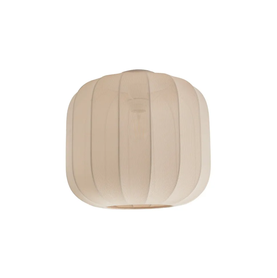 Lindby Helin taklampe, beige, stoff, Ø 35 cm