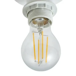 Lindby Helin taklampe, beige, stoff, Ø 35 cm