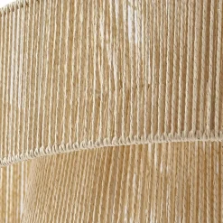 Lindby hengelampe Anuva, natur, papir, Ø 45 cm