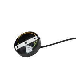 Lindby hengelampe Clarine, svart/hvit, Ø 50 cm, metall