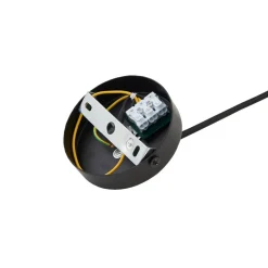 Lindby hengelampe Clarine, svart/hvit, Ø 32 cm, metall