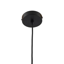 Lindby hengelampe Clarine, svart/hvit, Ø 32 cm, metall