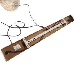 Lindby hengelampe Drakar, Ø 22 cm, 3 lyskilder, rav, glass