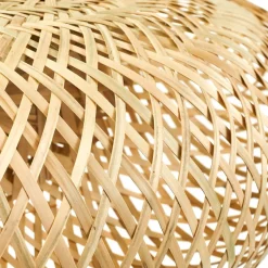 Lindby hengelampe Eleane, bambus, natur, lengde 50 cm, E27