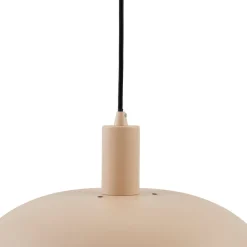 Lindby hengelampe Elorri, beige, Ø 38 cm, metall