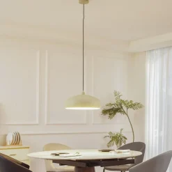 Lindby hengelampe Elover, lysegrønn, Ø 45 cm, jern