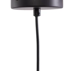 Lindby hengelampe Eskil, svart, bambus, Ø 46,5 cm