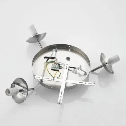 Lindby hengelampe Heleska, hvit, glass, 3 lyskilder, Ø 47cm