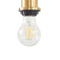 Lindby hengelampe Hildur, 4 lyskilder, 118 cm, røykgrå, glass