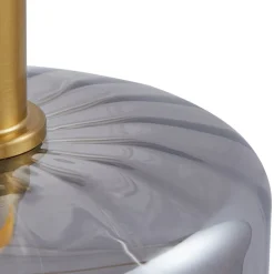 Lindby hengelampe Hildur, 1 lyskilde, Ø 22 cm, røykgrå, glass