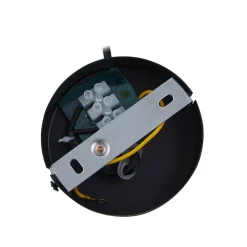 Lindby hengelampe Hildur, 1 lyskilde, Ø 22 cm, røykgrå, glass