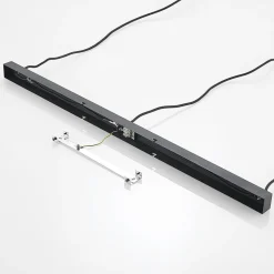 Lindby hengelampe Hiwana, røykgrå, glass, 3 lyskilder