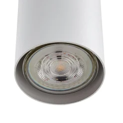 Lindby hengelampe Joffrey, 76 cm, hvit, 4 lyskilder, GU10