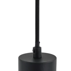 Lindby hengelampe Joffrey, 76 cm, svart, 4 lyskilder, GU10