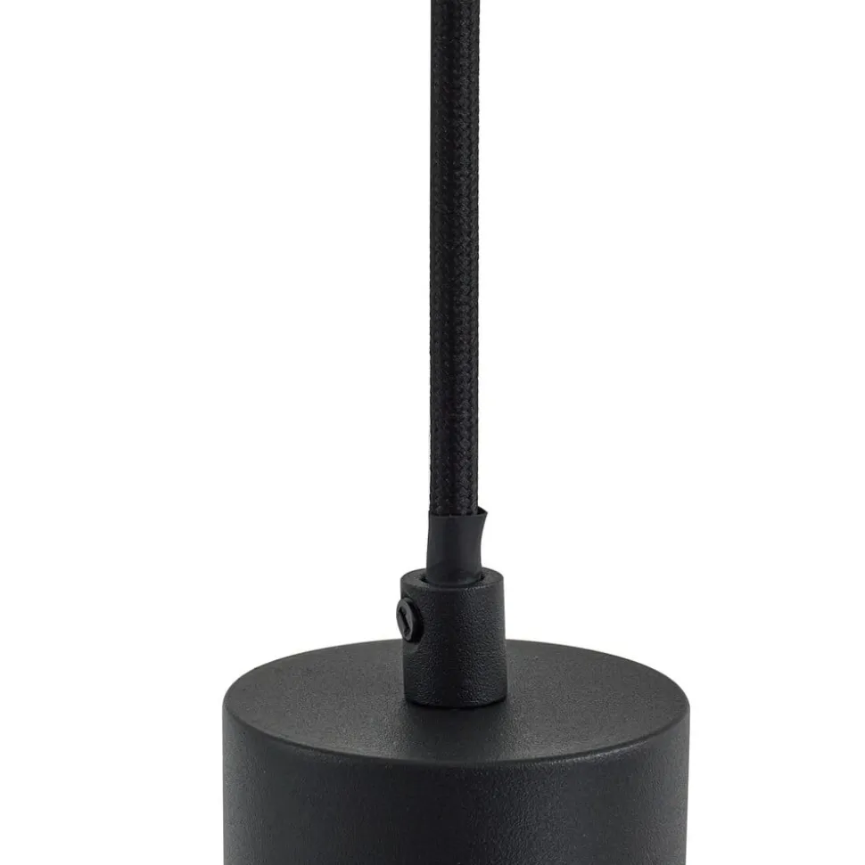 Lindby hengelampe Joffrey, 76 cm, svart, 4 lyskilder, GU10