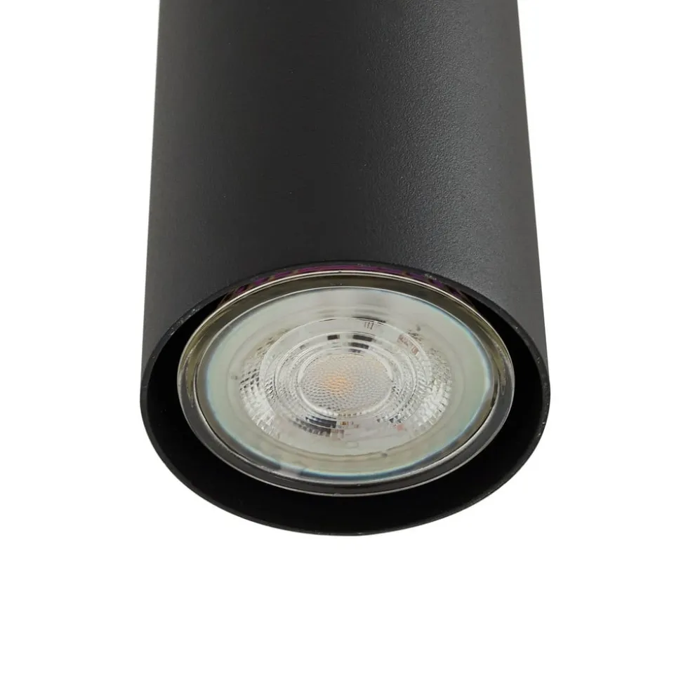 Lindby hengelampe Joffrey, 76 cm, svart, 4 lyskilder, GU10