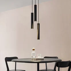 Lindby hengelampe Joffrey, Ø 24 cm, svart, 3 lyskilder, GU10