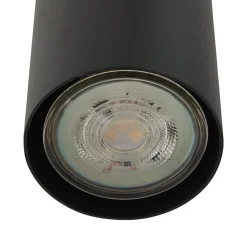 Lindby hengelampe Joffrey, Ø 24 cm, svart, 3 lyskilder, GU10