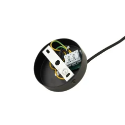 Lindby hengelampe Laylan, svart/hvit, Ø 36 cm, metall