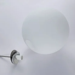 Lindby hengelampe Marike, Ø 40 cm, hvit, glass, kuppel, E27