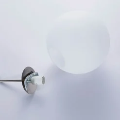 Lindby hengelampe Marike, Ø 30 cm, hvit, glass, kuppel, E27