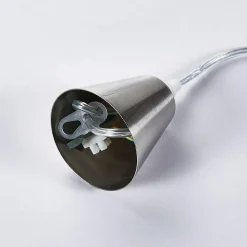 Lindby hengelampe Marike, Ø 35 cm, hvit, glass, kuppel, E27