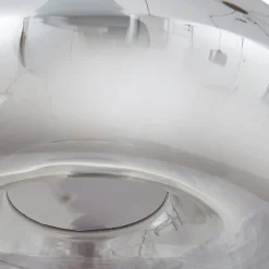 Lindby hengelampe Marla, 7 lyskilder, glass, røykgrå, 128 cm