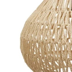 Lindby hengelampe Miryam, naturlig hampetau, Ø 40 cm